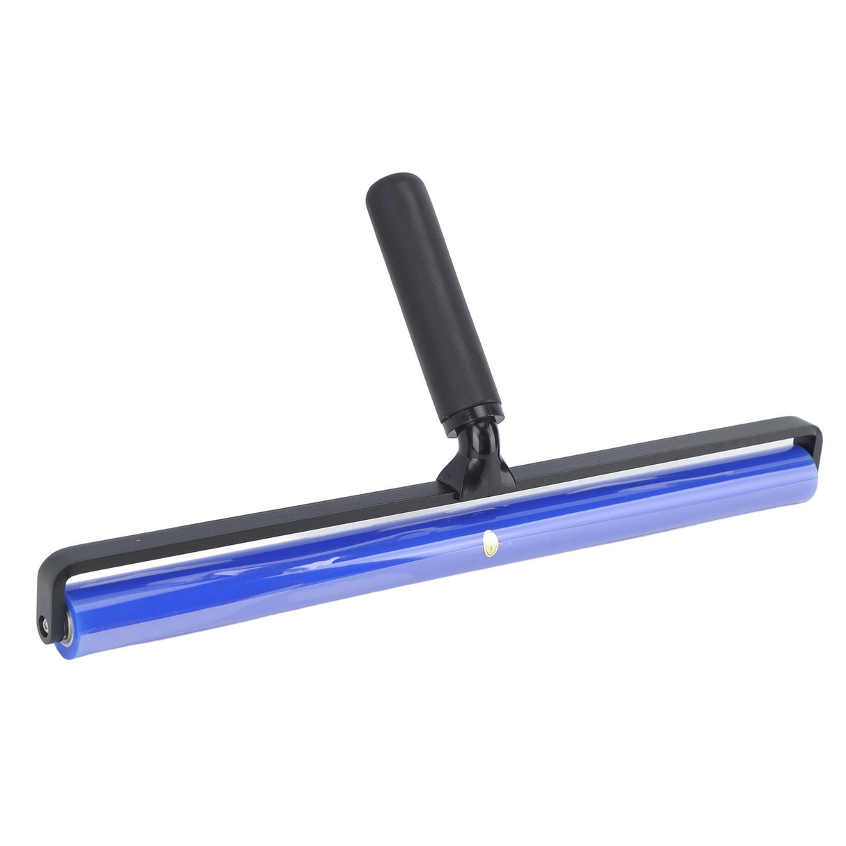High Adhesion Blue Silicone Dust Roller Manual Dust Removal Roller Anti Static Cleaner Tool with Black Plastic Handle 16in