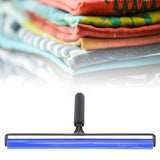 High Adhesion Blue Silicone Dust Roller Manual Dust Removal Roller Anti Static Cleaner Tool with Black Plastic Handle 16in - Extra Image