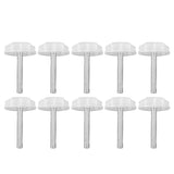 10PCS Leg Levelers Leveling Foot Adjustable PP Iron Screw On Easy Operation Furniture Levelers for Headboard Furniture