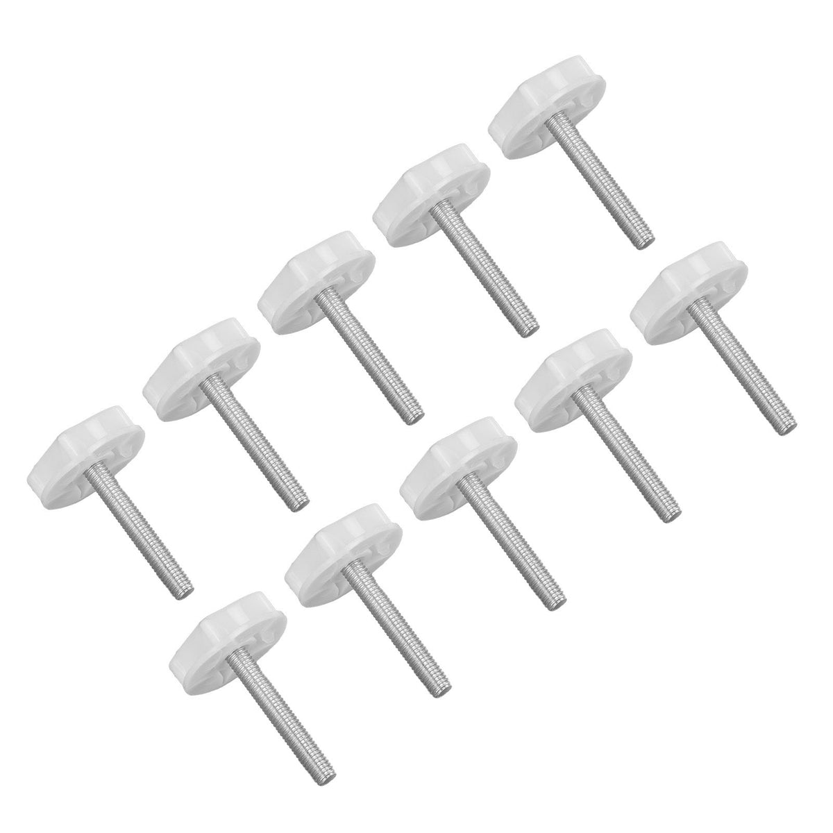 10PCS Leg Levelers Leveling Foot Adjustable PP Iron Screw On Easy Operation Furniture Levelers for Headboard Furniture