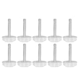10PCS Leg Levelers Leveling Foot Adjustable PP Iron Screw On Easy Operation Furniture Levelers for Headboard Furniture - Top-Down View