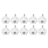 10PCS Leg Levelers Leveling Foot Adjustable PP Iron Screw On Easy Operation Furniture Levelers for Headboard Furniture