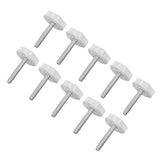 10PCS Leg Levelers Leveling Foot Adjustable PP Iron Screw On Easy Operation Furniture Levelers for Headboard Furniture