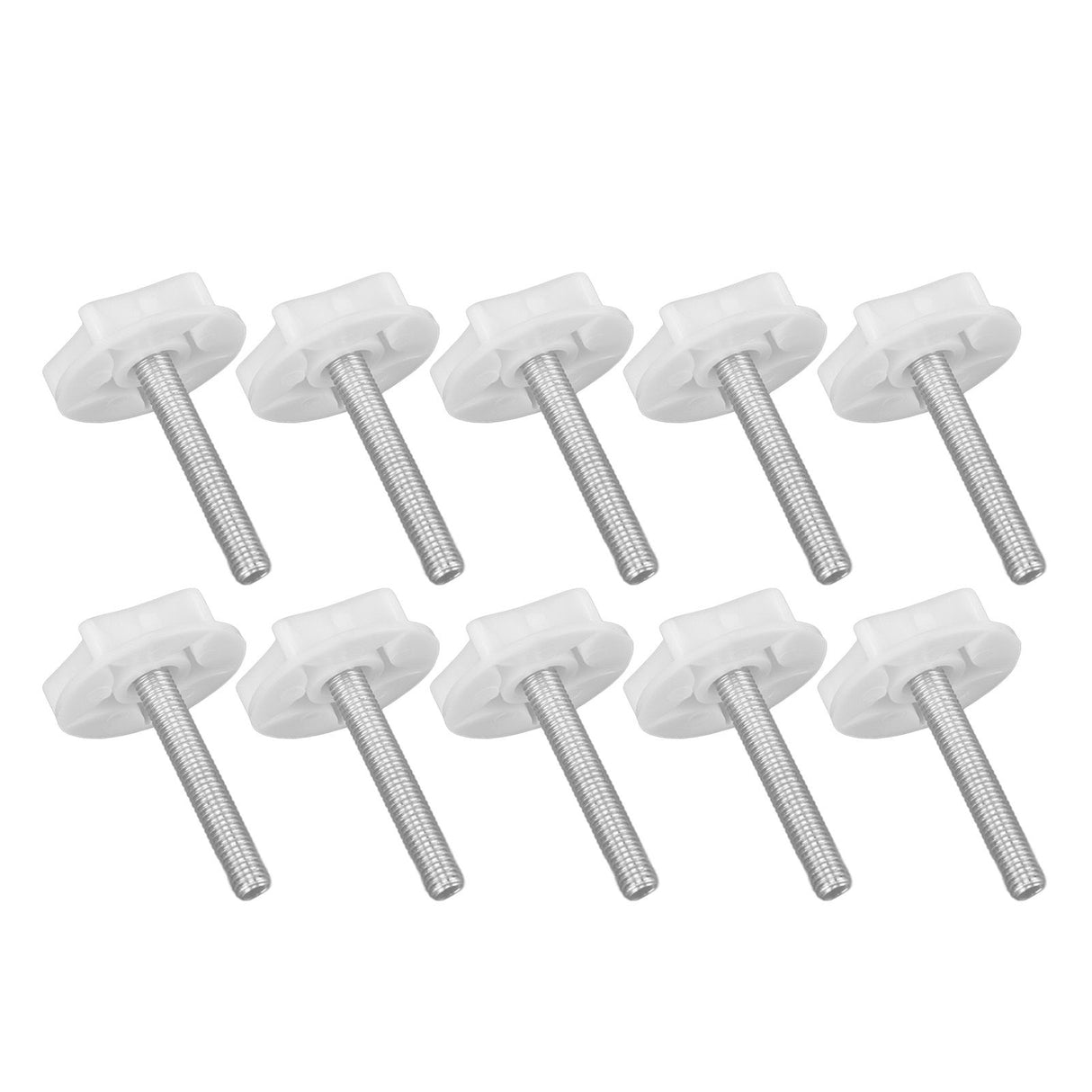 10PCS Leg Levelers Leveling Foot Adjustable PP Iron Screw On Easy Operation Furniture Levelers for Headboard Furniture