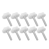 10PCS Leg Levelers Leveling Foot Adjustable PP Iron Screw On Easy Operation Furniture Levelers for Headboard Furniture