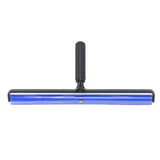 Static Roller Dust Removal Roller Super Sticky Blue Silicone Soft Static Action Cleaner Roller with Black Handle 18in - Side View