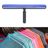 Static Roller Dust Removal Roller Super Sticky Blue Silicone Soft Static Action Cleaner Roller with Black Handle 18in