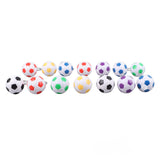 14pcs PVC Soccer Keychains Key Ring Football Keychains Waterproof Football Keyrings Sport Ball Key Chain Pull On Closure