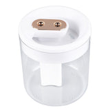 Humidifier 2L White Large Capacity Double Nozzle Mist Humidifier Home Bedroom Office Mute USB Night Light Air Vaporizer - Side View