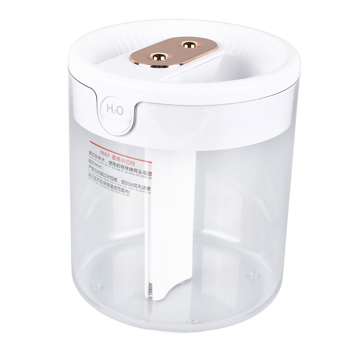 Humidifier 2L White Large Capacity Double Nozzle Mist Humidifier Home Bedroom Office Mute USB Night Light Air Vaporizer