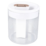 Humidifier 2L White Large Capacity Double Nozzle Mist Humidifier Home Bedroom Office Mute USB Night Light Air Vaporizer - Rear View