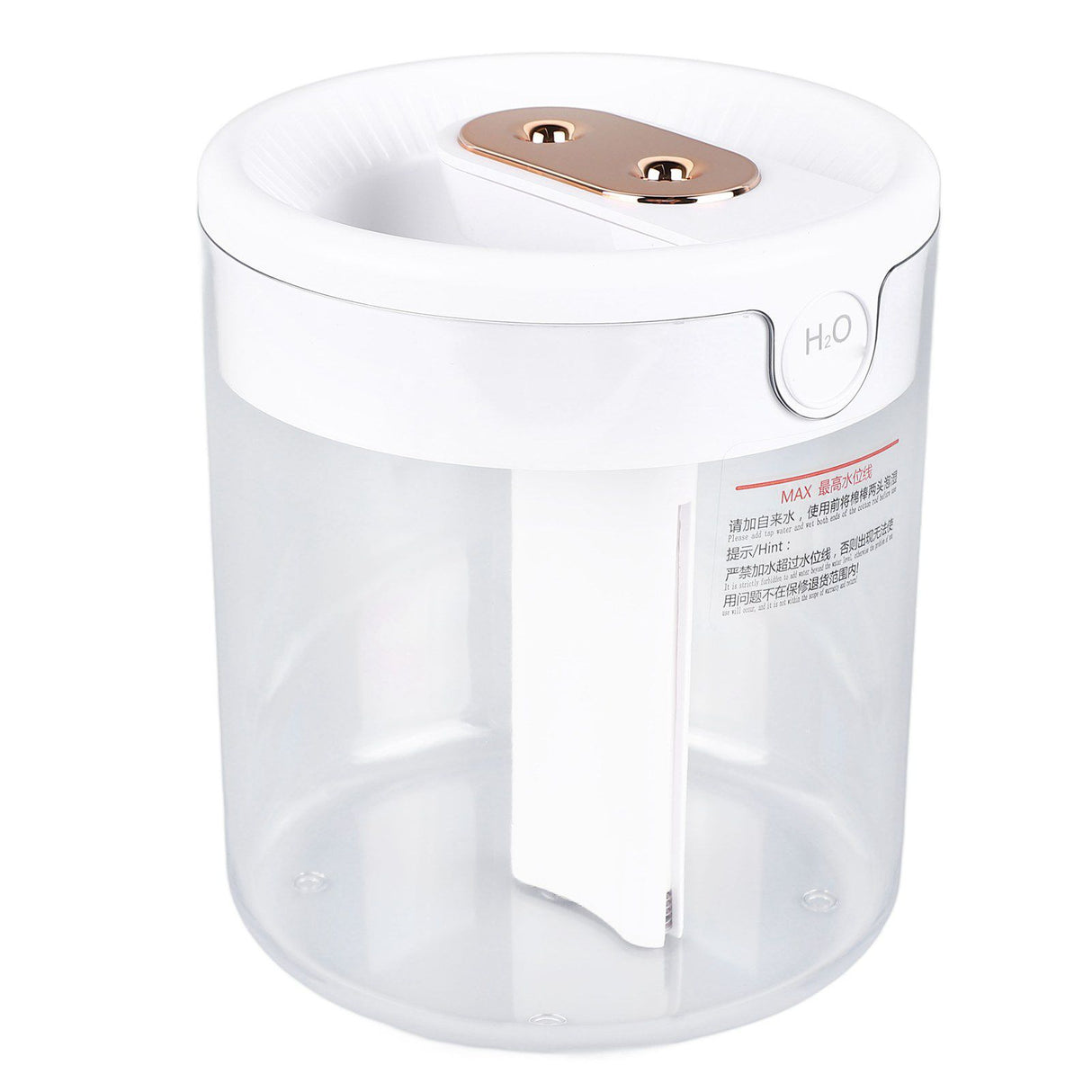 Humidifier 2L White Large Capacity Double Nozzle Mist Humidifier Home Bedroom Office Mute USB Night Light Air Vaporizer