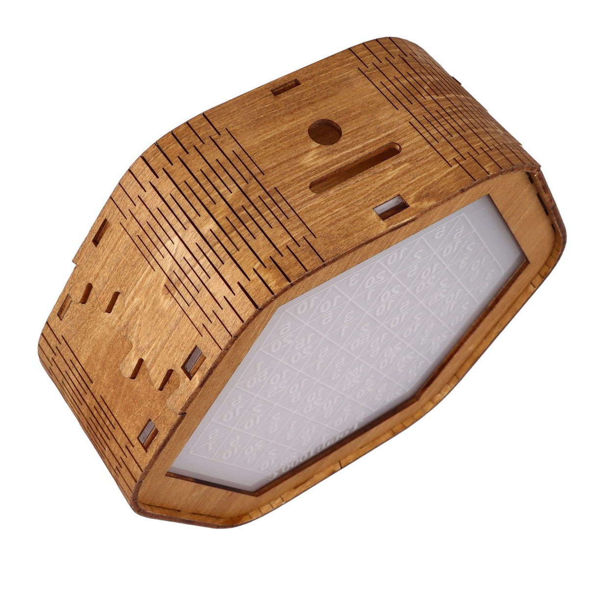 Piggy Bank for Adults Coin Bank for Girls Boys Wooden Money Saving Box with Digital Scale Opening Practical Gifts for Home