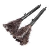 2Pcs Retractable Feather Duster Ostrich Feathers Duster with Long Handle for Home Cleaning - Rear View