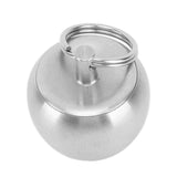 Portable Medicine Bottle Stainless Steel Mini Capsules Box Daily Medicine Container Case with Bead Chain for Outdoor Camping Travel - Front View