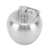 Portable Medicine Bottle Stainless Steel Mini Capsules Box Daily Medicine Container Case with Bead Chain for Outdoor Camping Travel
