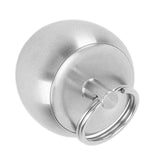 Portable Medicine Bottle Stainless Steel Mini Capsules Box Daily Medicine Container Case with Bead Chain for Outdoor Camping Travel - Rear View