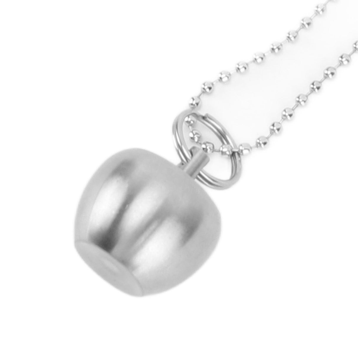 Portable Medicine Bottle Stainless Steel Mini Capsules Box Daily Medicine Container Case with Bead Chain for Outdoor Camping Travel