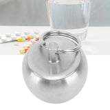 Portable Medicine Bottle Stainless Steel Mini Capsules Box Daily Medicine Container Case with Bead Chain for Outdoor Camping Travel