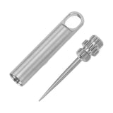 Portable Titanium Toothpicks Reusable Metal Pocket Toothpicks for Picnic Camping Traveling - Top-Down View