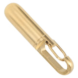 Keychain Medication Box Single Chamber Stainless Steel Keychain Medicine Organizer for Outdoor Travel Camping Gold - Extra Image