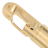Keychain Medication Box Single Chamber Stainless Steel Keychain Medicine Organizer for Outdoor Travel Camping Gold
