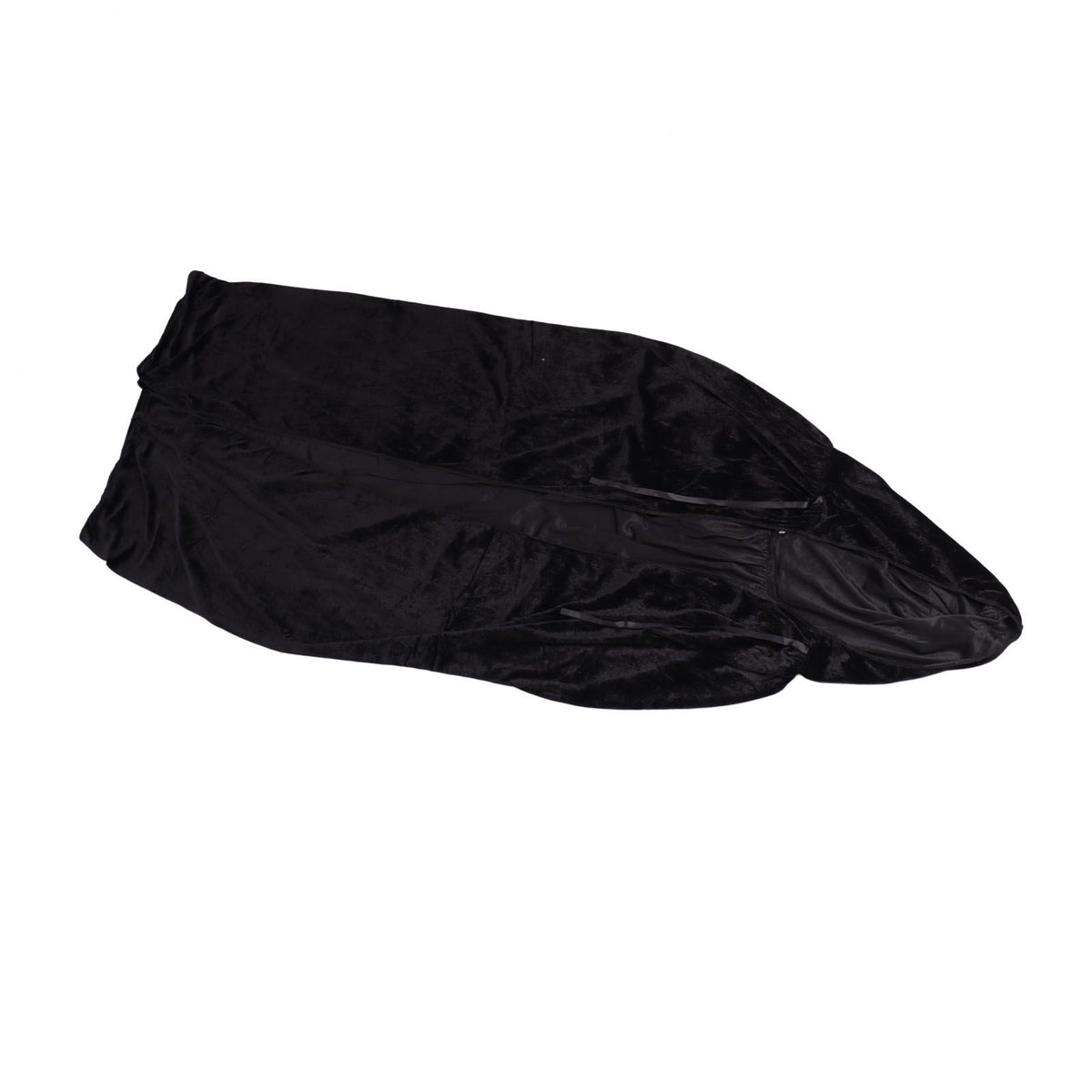 Hooded Cloak Large Witch Cape Black Velvet Comfortable to Wear Soft Touch Costume Cloak for Party Cosplay Roleplay