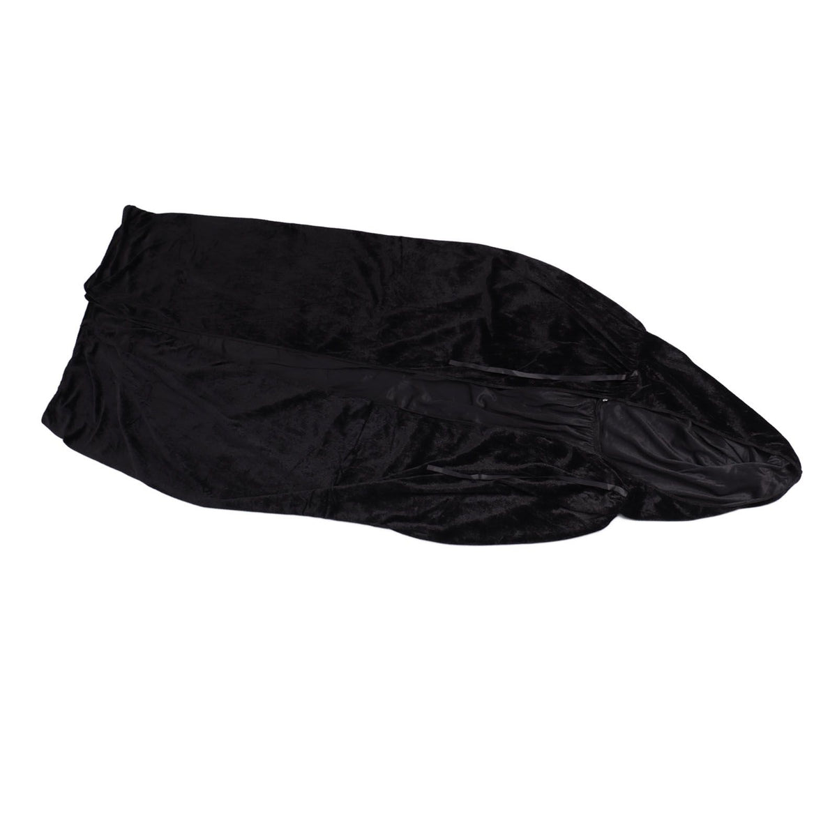 Hooded Cloak Large Witch Cape Black Velvet Comfortable to Wear Soft Touch Costume Cloak for Party Cosplay Roleplay