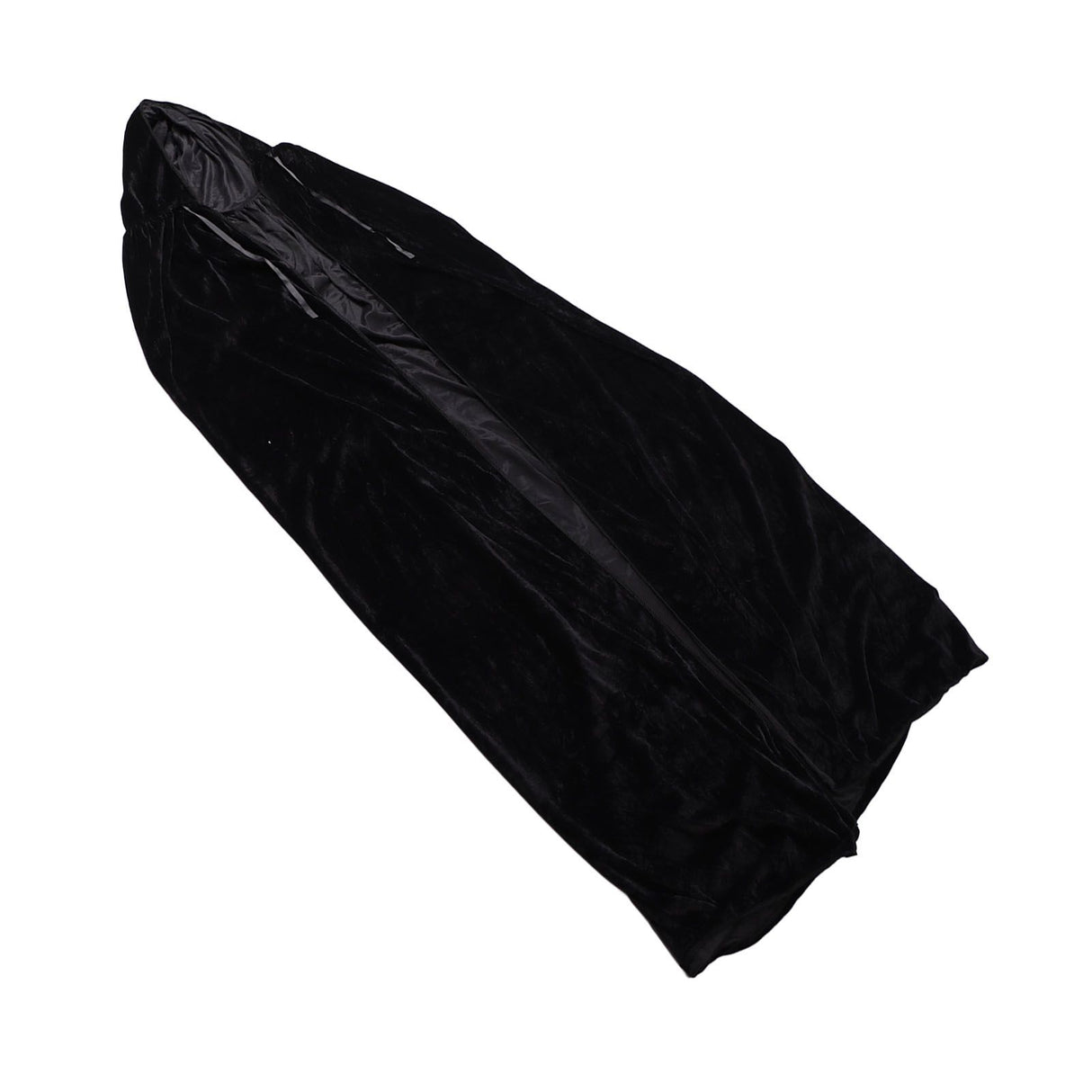 Hooded Cloak Large Witch Cape Black Velvet Comfortable to Wear Soft Touch Costume Cloak for Party Cosplay Roleplay