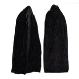 Hooded Cloak Large Witch Cape Black Velvet Comfortable to Wear Soft Touch Costume Cloak for Party Cosplay Roleplay - Extra Image