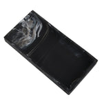 Silicone Storage Tray Shatterproof Key Finger Ring Countertop Sink Vanity Soap Dispenser Tray for Bathroom Marbling Black