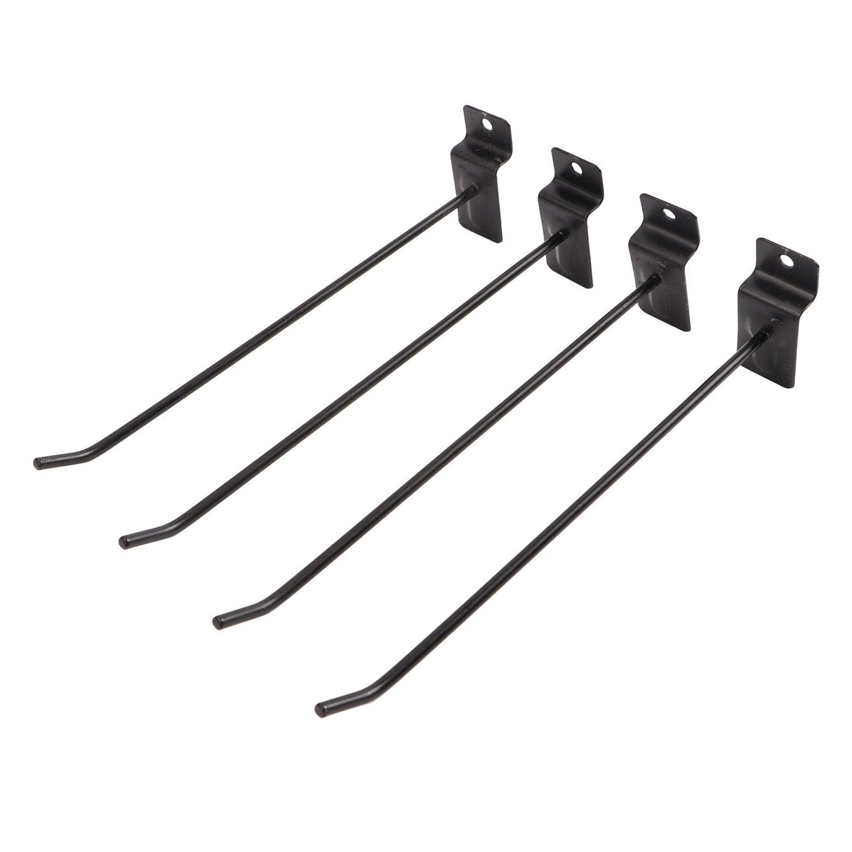30PCS Panel Hooks Black Slatwall Hanger Thickened Easy Installation Anti Rust Display Pegs for Retail Garage
