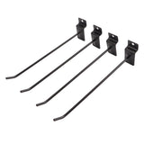 30PCS Panel Hooks Black Slatwall Hanger Thickened Easy Installation Anti Rust Display Pegs for Retail Garage