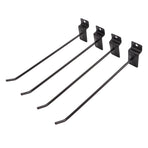 30PCS Panel Hooks Black Slatwall Hanger Thickened Easy Installation Anti Rust Display Pegs for Retail Garage