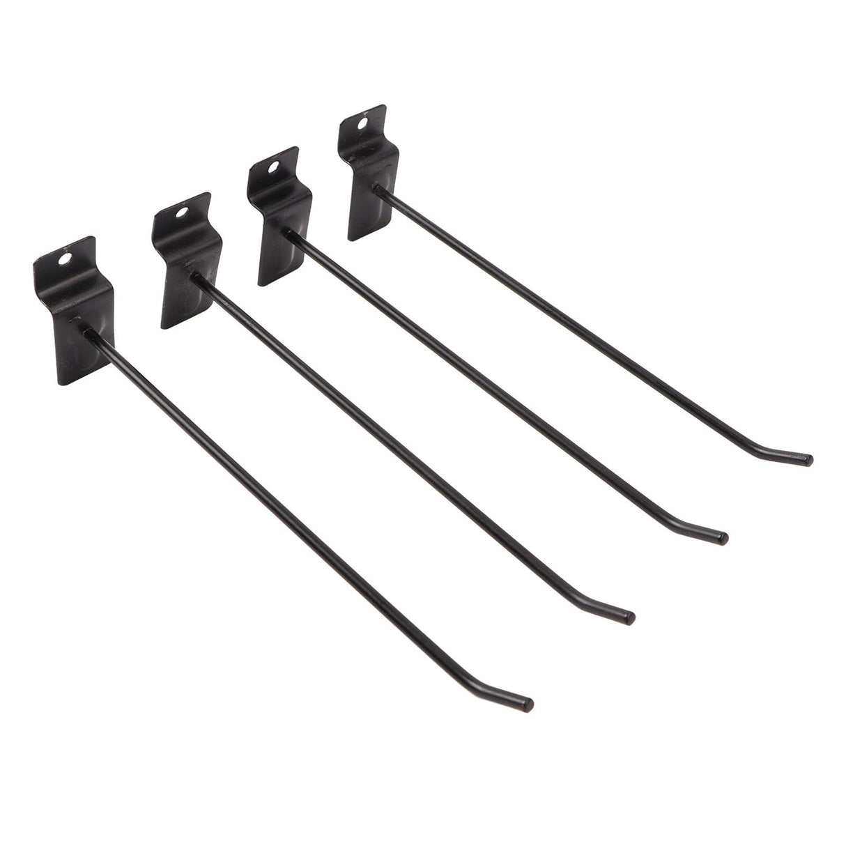 30PCS Panel Hooks Black Slatwall Hanger Thickened Easy Installation Anti Rust Display Pegs for Retail Garage