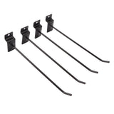 30PCS Panel Hooks Black Slatwall Hanger Thickened Easy Installation Anti Rust Display Pegs for Retail Garage