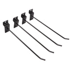 30PCS Panel Hooks Black Slatwall Hanger Thickened Easy Installation Anti Rust Display Pegs for Retail Garage