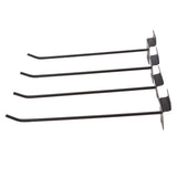 30PCS Panel Hooks Black Slatwall Hanger Thickened Easy Installation Anti Rust Display Pegs for Retail Garage