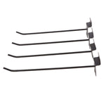 30PCS Panel Hooks Black Slatwall Hanger Thickened Easy Installation Anti Rust Display Pegs for Retail Garage