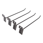 30PCS Panel Hooks Black Slatwall Hanger Thickened Easy Installation Anti Rust Display Pegs for Retail Garage