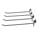 30PCS Panel Hooks Black Slatwall Hanger Thickened Easy Installation Anti Rust Display Pegs for Retail Garage