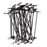 30PCS Panel Hooks Black Slatwall Hanger Thickened Easy Installation Anti Rust Display Pegs for Retail Garage