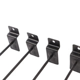 30PCS Panel Hooks Black Slatwall Hanger Thickened Easy Installation Anti Rust Display Pegs for Retail Garage