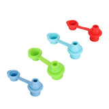 4Pcs Sipping Spout Bottle Top Spout Silicone Bottle Top Sippy Spout for Kids Children - Top-Down View