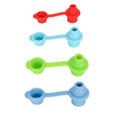4Pcs Sipping Spout Bottle Top Spout Silicone Bottle Top Sippy Spout for Kids Children - 45-Degree Angle