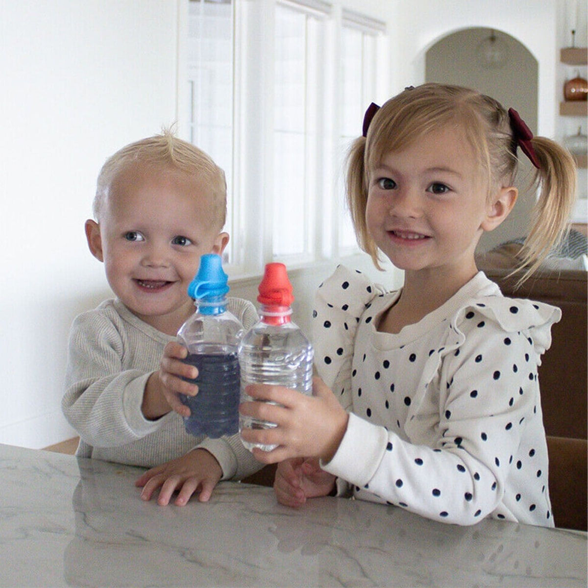 4Pcs Sipping Spout Bottle Top Spout Silicone Bottle Top Sippy Spout for Kids Children
