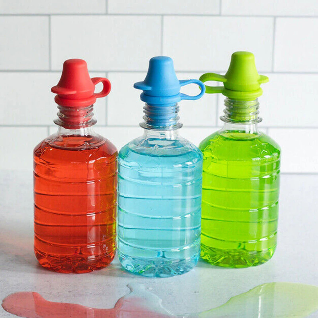 4Pcs Sipping Spout Bottle Top Spout Silicone Bottle Top Sippy Spout for Kids Children