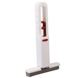 Portable Self Squeeze Mini Mop Wet and Dry Use Lazy Strong Absorbent Mop for Bathroom Kitchens One Pole (3 Mop Heads)