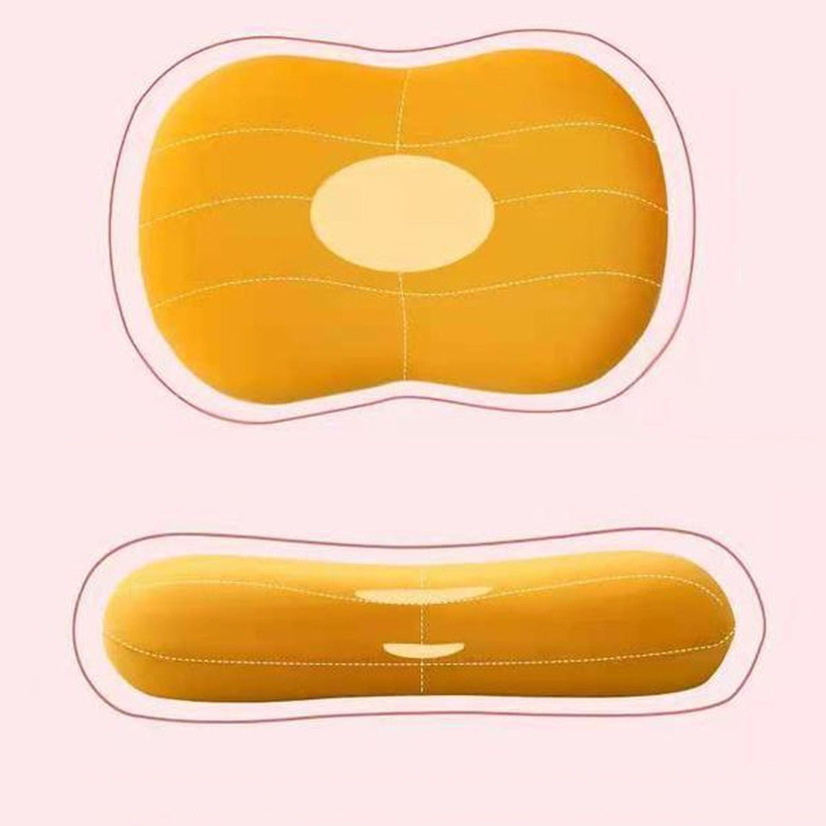 Memory Foam Pillow for Sleeping Ergonomic Cervical Pillow Neck Support Pillow Contour Support Bed Pillow for Neck Shoulder Pain Pink