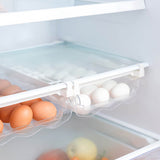 Fridge Egg Drawer Organizer Holder Large Capacity Plastic Extendable Egg Holder Drawer for Fridge Shelf Kitchen - Extra Image